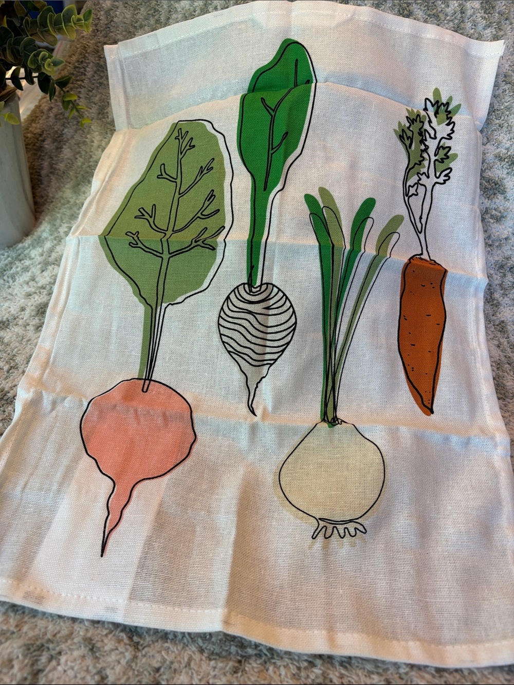 TORVFLY Ikea Veggie Garden Kitchen Towels Set of 4 NWT 12x16” Cotton - Picture 8 of 15